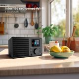 Denver - IR122 - Internet Radio - Zwart - WiFi - Bluetooth - Dubbel Alarm