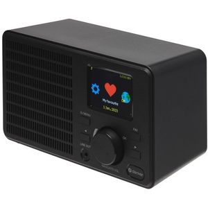 Denver Internet Radio - WiFi - Wekkerradio - Bluetooth - Dubbel Alarm - IR122 - Zwart
