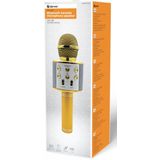 Denver Karaoke Microfoon Bluetooth - Draadloos - Karaoke Set - Ingebouwde Speaker - AUX - MicroSD - KMS20 - Goud