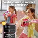 Denver Karaoke Microfoon Bluetooth - Draadloos - Karaoke Set - Ingebouwde Speaker - AUX - MicroSD - KMS20 - Roze