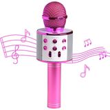 Denver Karaoke Microfoon Bluetooth - Draadloos - Karaoke Set - Ingebouwde Speaker - AUX - MicroSD - KMS20 - Roze