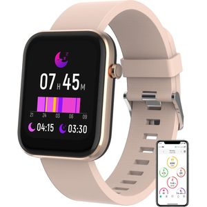 Smartwatch - Zwart - Kunststof - Geschikt voor iPhone en Android