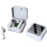 Denver - TWS62 - Draadloze Oordopjes - Wit - Bluetooth - Oplaadcase met Zonnepaneel