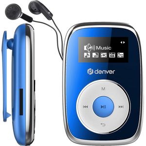 Denver MPS-316BU Blauw, MP3-speler + draagbare audioapparatuur