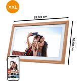 Denver Digitale Fotolijst 21.5 Inch - XXL - Full HD - Hout - WiFi
