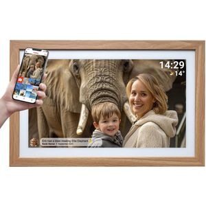 Denver Digitale Fotolijst 21.5 Inch - XXL - Full HD - Hout - WiFi