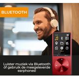 Denver - MP1820 - MP3 / MP4 Speler - Rood - Bluetooth - Incl. Oordopjes