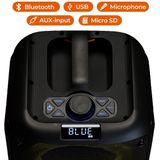 Denver - BPS354 - Bluetooth Speaker - Zwart - Met Discolichten