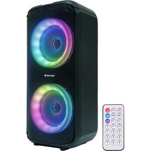 Denver Bluetooth Speaker Party Box - Discolichten - Incl. Afstandsbediening - Microfoon Aansluiting