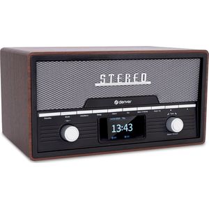 Denver - MDA525 - DAB Radio CD Speler - Retro - Bluetooth - USB-poort