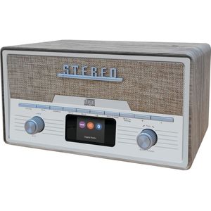 Denver - MDA525 - DAB Radio CD Speler - Retro - Bluetooth - 20 Voorkeuzezenders