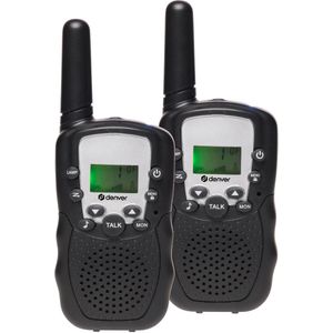 Denver - WTA-449 - Walkie-Talkie - Zwart - Robuust - Duidelijke Communicatie
