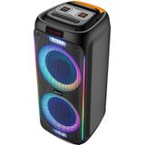 Denver Bluetooth Speaker Party Box - Discolichten - Partybox - Incl. Microfoon - Micro SD / USB / AUX - TSP456