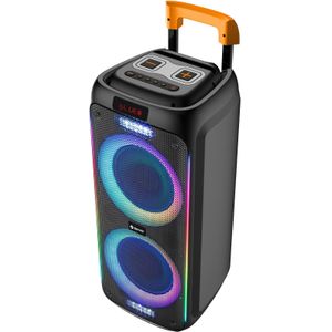 Denver Bluetooth Speaker Party Box - Discolichten - Partybox - Incl. Microfoon - Micro SD / USB / AUX - TSP456