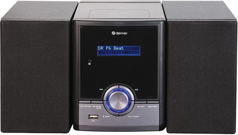 Denver DAB Radio CD Speler - Bluetooth - 60 voorkeuzezenders - DAB /FM / AUX - MDA285