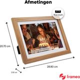 DENVER - PFF1543 - Digitale Fotolijst - 15.6 Inch - Full HD - Hout Look
