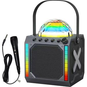 Denver Karaoke Set - Discolichten - Bluetooth - Incl. Microfoon - BTM618