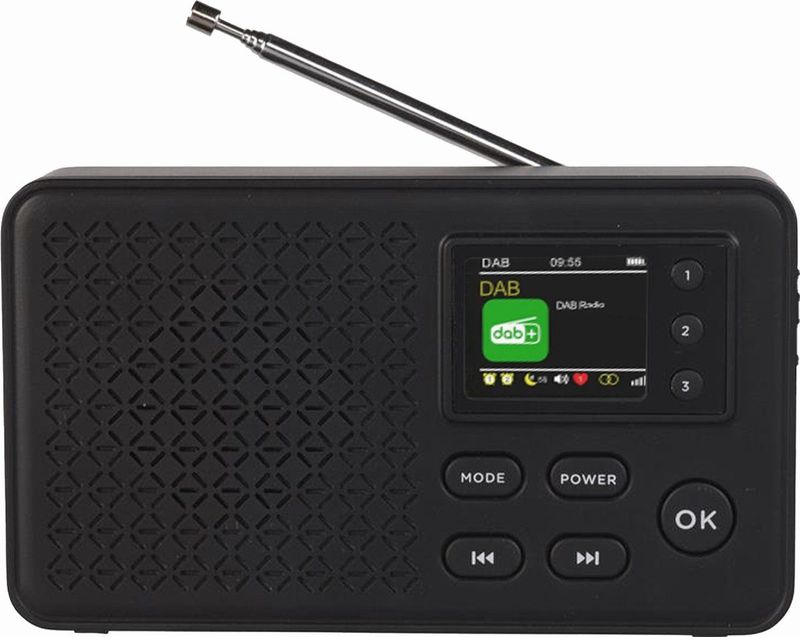 Denver - DAB57 - DAB+/FM Wekkerradio - Bluetooth - Zwart