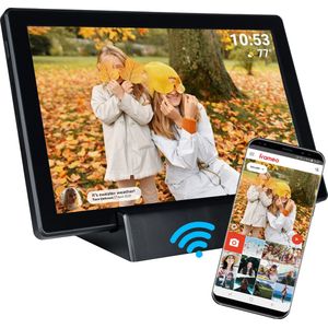 DENVER - PFF1070B - Digitale Fotolijst - 10,1 Inch - HD IPS - Oplaadbare Batterij