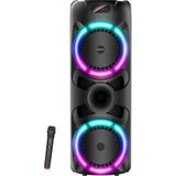 Denver - BPS459 - Bluetooth Speaker - Zwart - Incl. Draadloze Microfoon