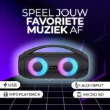 Denver - BTG-616 - Bluetooth Speaker - Draadloos - Lichteffecten - AUX - TWS Pairing