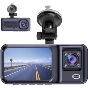 Denver - CCT-2500 - Dashcam - Full HD - Voor- en Cabin Camera - G-Sensor