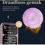 Denver - LBS150 - Tafellamp - Maan - Draadloze Bluetooth Speaker - Incl. Afstandsbediening