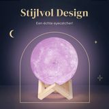 Denver - LBS150 - Tafellamp - Maan - Draadloze Bluetooth Speaker - Incl. Afstandsbediening