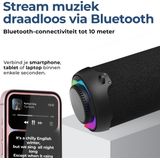 Denver - BTG-213 - Draadloze Bluetooth Speaker - Lichteffecten - AUX - TWS Pairing