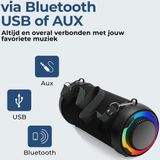 Denver - BTG-213 - Draadloze Bluetooth Speaker - Lichteffecten - AUX - TWS Pairing
