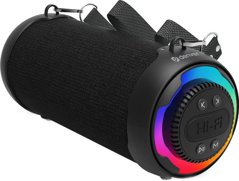 Denver - BTG-213 - Draadloze Bluetooth Speaker - Lichteffecten - AUX - TWS Pairing