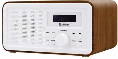 Denver - DAB30DW - Retro Radio - DAB+ / FM - Draagbaar - Batterij & Netstroom