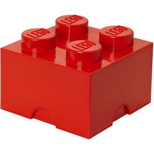 Lego Opberg Doos Legosteen 4 Pin Rood