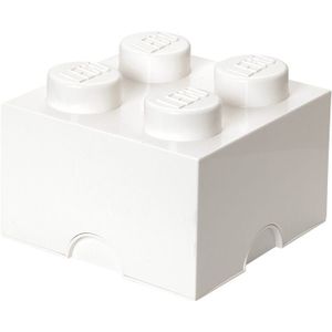 Opbergbox Brick 4, Wit - LEGO