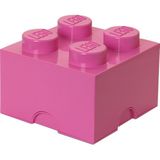 Lego - Opbergbox Brick 4 - Polypropyleen - Roze