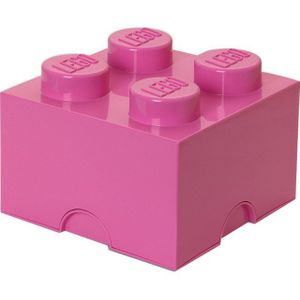 Lego - Opbergbox Brick 4 - Polypropyleen - Roze