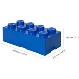LEGO - Opbergbox Brick 8 - Blauw - Polypropyleen - BPA-vrij