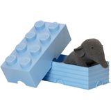 LEGO Aufbewahrungsstein, 8 Noppen, hellblau