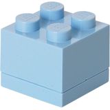 Opbergbox Lego Mini Brick 4 Licht Blauw