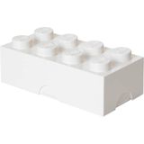 LEGO - Lunchbox Brick 8 - Wit - Polypropyleen