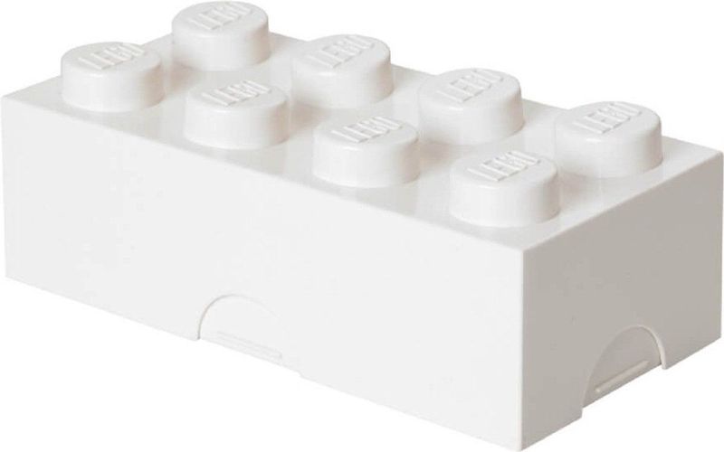 LEGO - Lunchbox Brick 8 - Wit - Polypropyleen