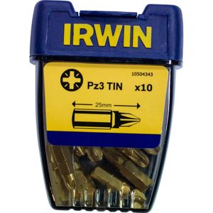 Irwin Pozidriv Pz3 TIN - 1/4”/25 mm - 10 st. - 10504343