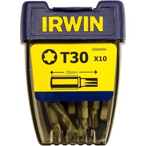 Irwin grot 1/4 inch 25mm type Torx T30 10 stuks (10504356)