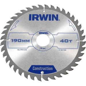 Irwin 1897090 Construction Cirkelzaagblad - 150 X 20 X 30T - Hout