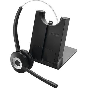 Jabra Pro 930 UC Draadloze DECT Mono Headset, geoptimaliseerd voor Unified Communication, Ruisonderdrukking en Batterijduur van de Dag, Gebruik met Softphones in Europa, EU-stekker