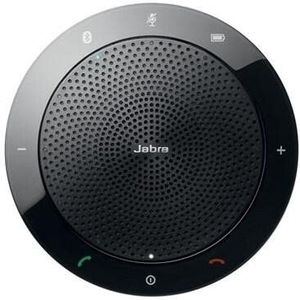 Jabra Speak 510+ Speaker Phone - Microsoft Certified Portable Conference Speaker with Bluetooth Adapter and USB - Connect with Laptops, Smartphones and Tablets, Black