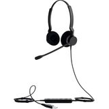 Jabra BIZ 2300 UC Duo (Bedraad, USB-A), Kantoorheadset, Zwart