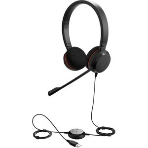 Jabra Evolve 20 MS Stereo Zwart hoofdtelefoon