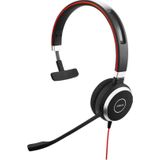 Jabra Evolve 40 UC Mono Headset – Unified Communications Headphones for VoIP Softphone with Passive Noise Cancellation – USB-Cable with Controller – Black