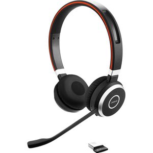 Jabra - Evolve 65 SE MS - Kantoorheadset - Zwart - Draadloos, Bedraad